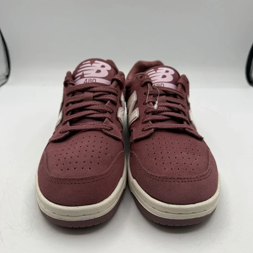 New Balance 480 Shoes Womens 7.5‎ Mens 6 Burgundy Pink Casual Sneakers BB480LJR